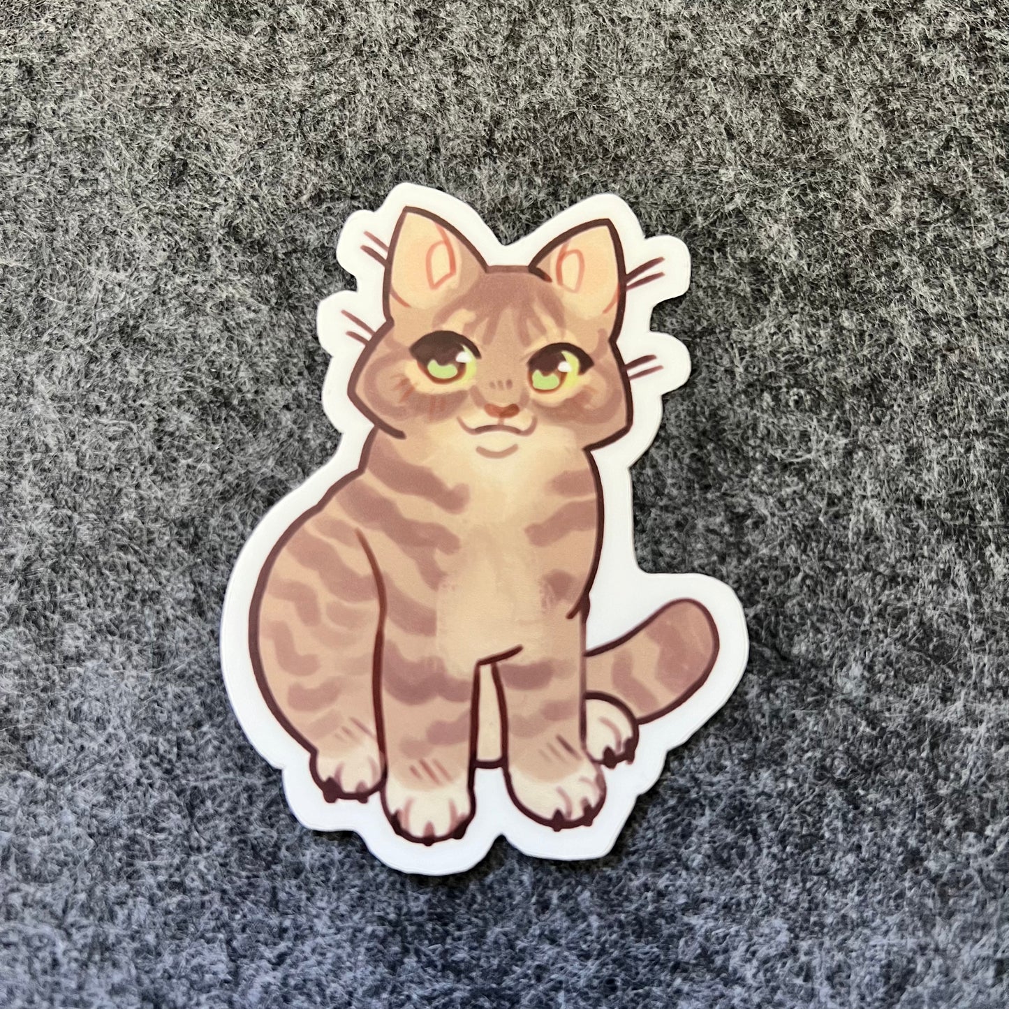 Tabby kitty sticker