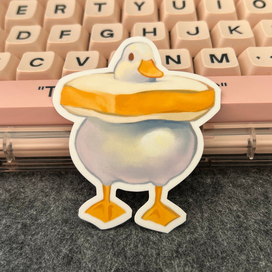 Bread Duck Sticker
