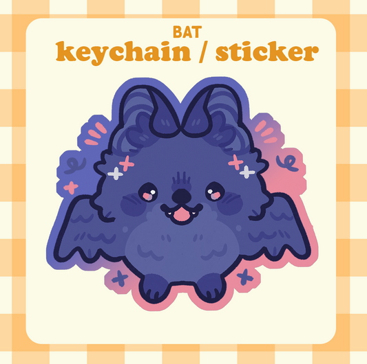 Bat Keychain / Sticker Preorder