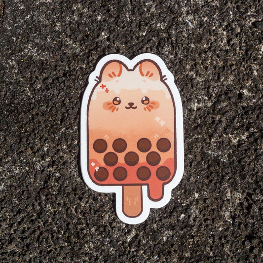 Boba Kitty Ice Cream Sticker